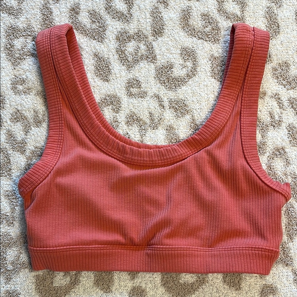 Women's Ribbed Coral Bralette